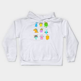 Quirky Monsters Kids Hoodie